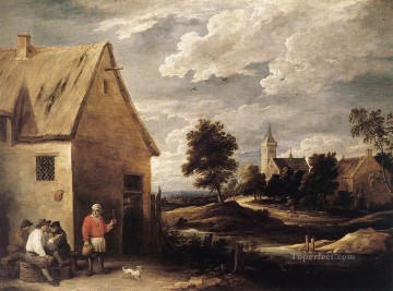 Village Scene 1 David Teniers the Younger Oil Paintings